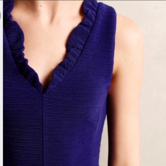 Anthropologie Dresses & Skirts - Maeve Ruffled Ottoman Tea Dress Anthropologie